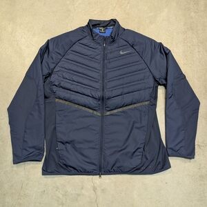 Nike Running Aeroloft 800 Jacket Men's XL Navy Full Zip EUC